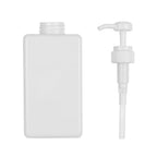 650ML Square Soap Dispenser Clear Liquid Shampoo & Lotion Pump Bottle