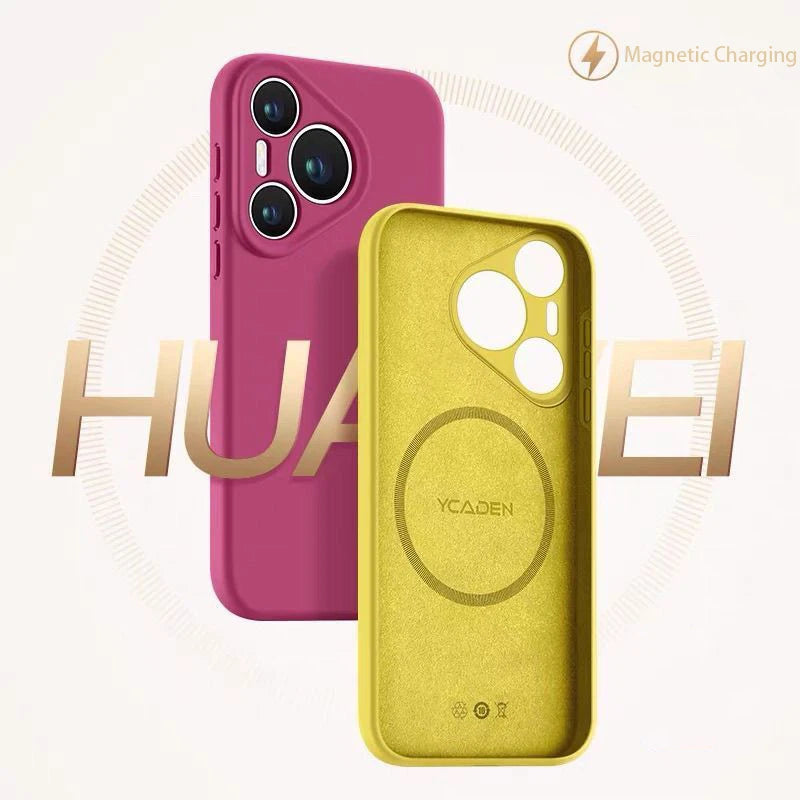 Magnetic Liquid Silicone Case for Huawei Pura 80 70 P60 Nova 14 Pro Main image
