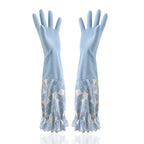 Reusable Rubber Cleaning Gloves Waterproof Non-Slip