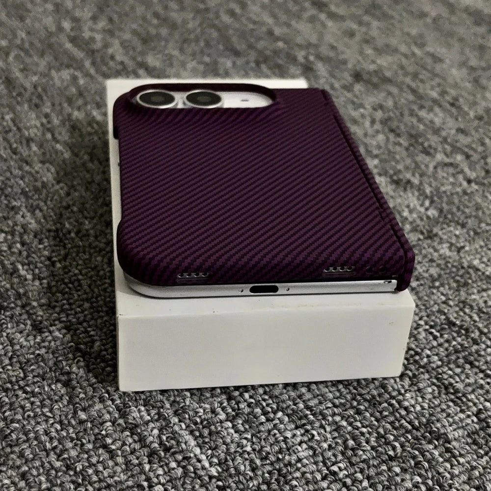 Carbon Fiber iPhone Duo Case | MagSafe Hinge Protection