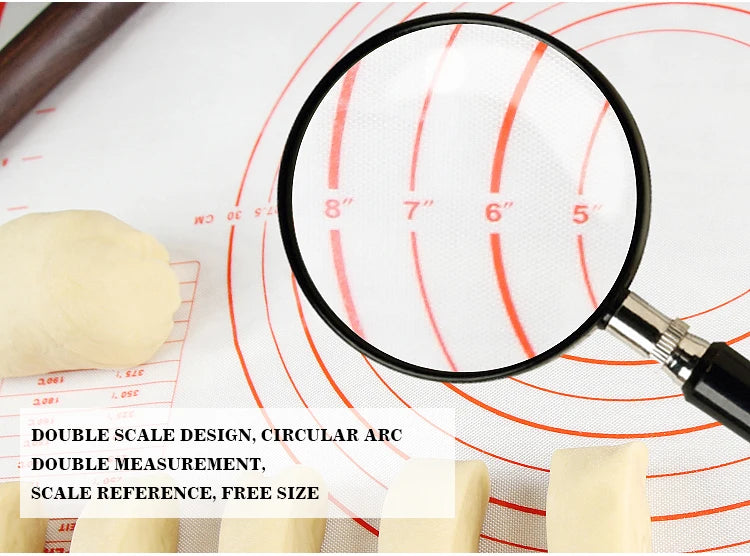 UNTIOR Silicone Baking Mat Non-Stick Dough Kneading & Pizza Rolling Pad