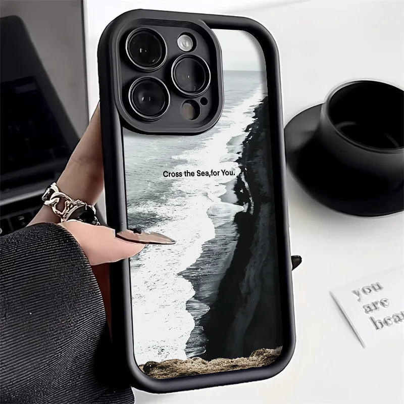 Graffiti Silicone Case for iPhone 16 15 14 13 12 11 Pro Max