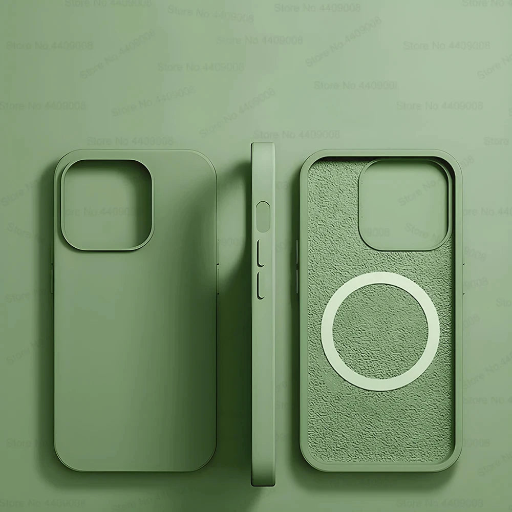 MagSafe Magnetic Silicone Case for iPhone 11 12 13 14 15 Pro Max
