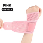 Adjustable Wrist Support Strap Brace Black for Badminton Tennis Gym