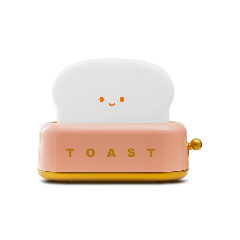 Cute Toaster Night Light Rechargeable Bedside Lamp