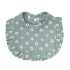 Flower Print Baby Bibs Soft Cotton Feeding Scarf for Girls