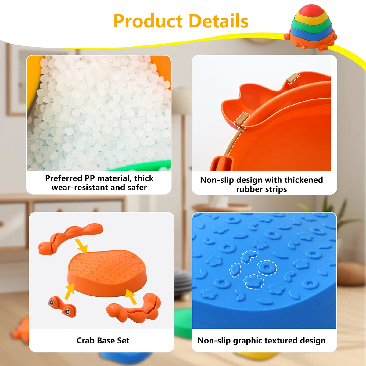 Stepping Stones Toy | Balance Sensory Stones for Toddlers