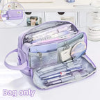 Large Capacity Pencil Case Macaron Color School Pen Bag