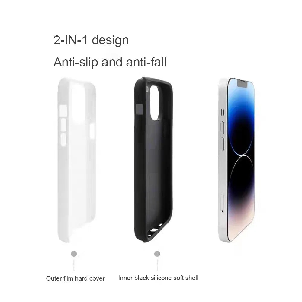 Luxury Wild Garden Double-Layer Case for iPhone 17 16 15 14 13 Pro Max