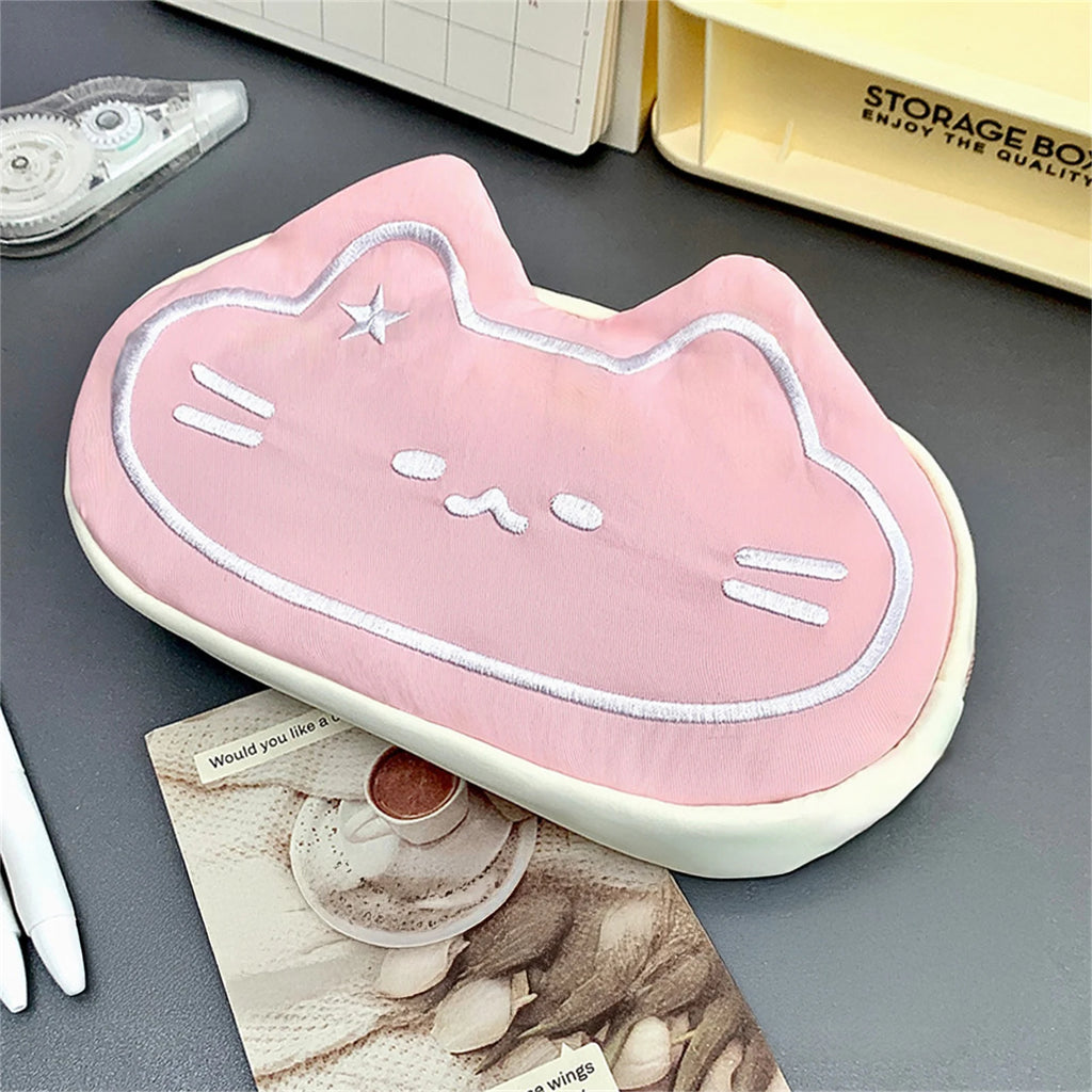 INS Style Cartoon Pencil Case Cute Plush Cat Pen Bag
