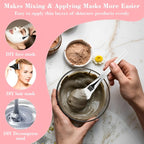 Face Mask Mixing Bowl Spoon Brush DIY Skin Care Applicator Set