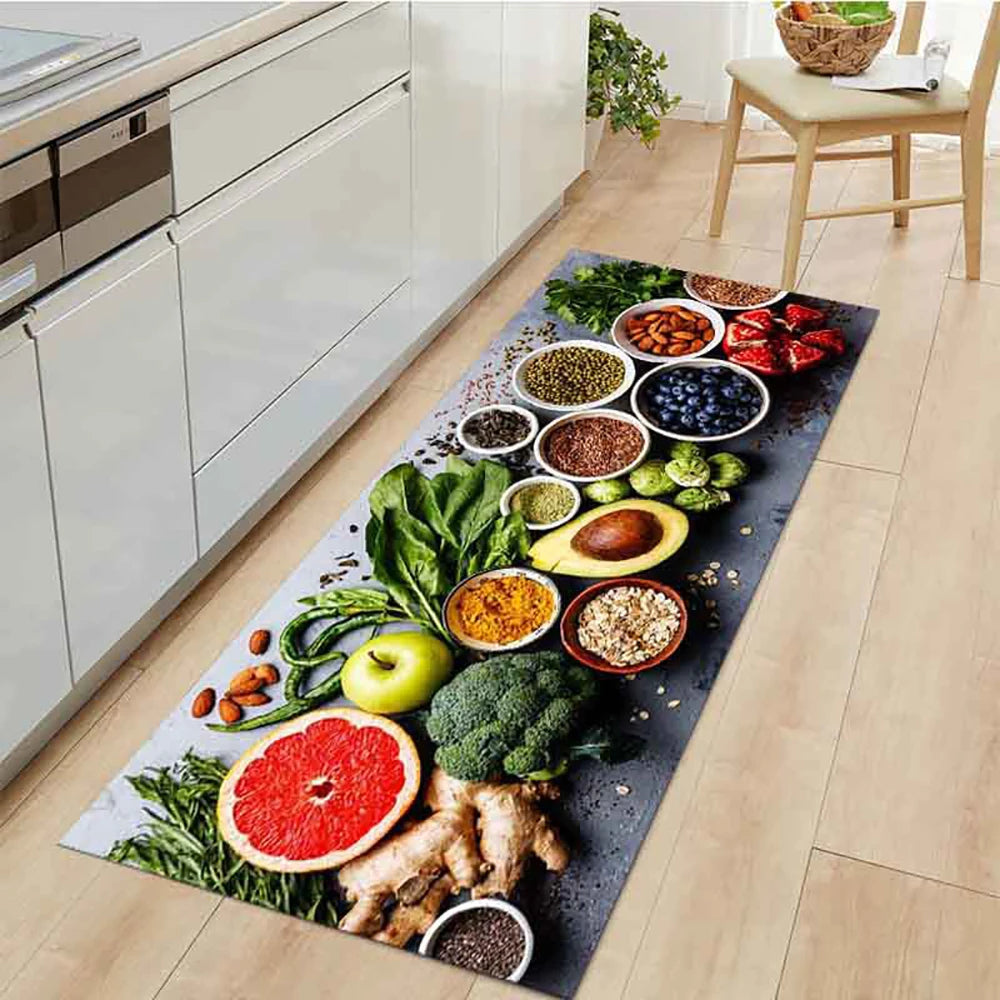 High-End Kitchen Rug Waterproof Non-Slip Washable Entrance Doormat
