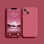 MagSafe Silicone Case for iPhone 11 12 13 14 15 Pro Max XR XS