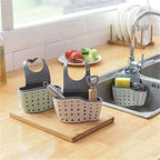 Adjustable Sink Hanging Basket Faucet Sponge & Soap Organizer