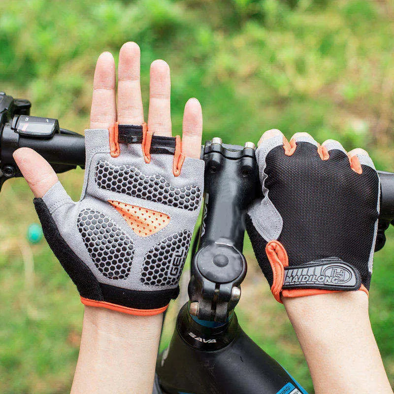 Half Finger Gym & Cycling Gloves Anti-Slip Breathable