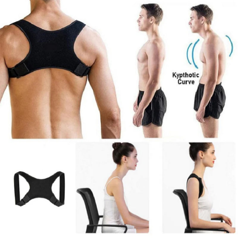 Adjustable Posture Corrector Belt Back Brace Shoulder Support