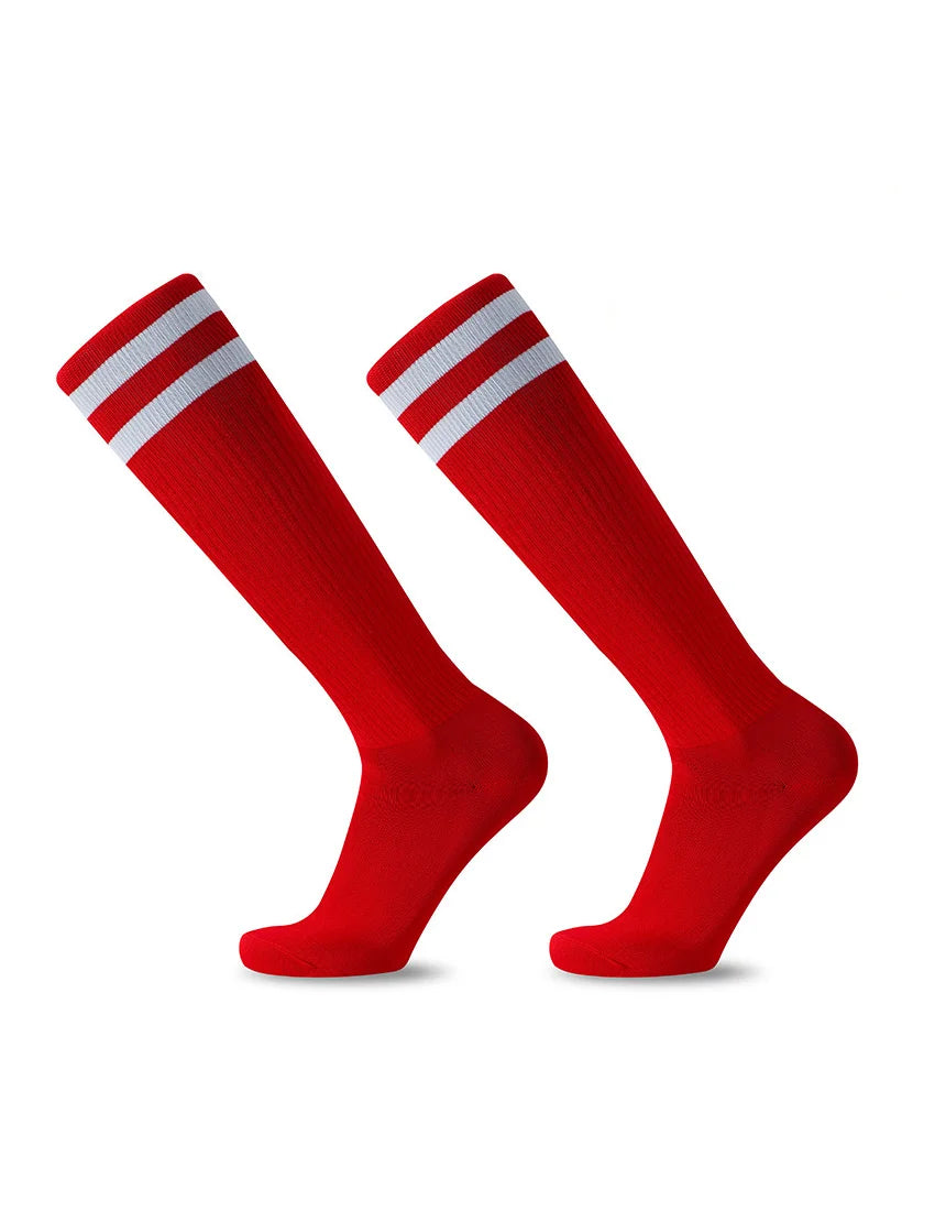 Striped Football Socks Men, Women & Kids Over Knee Soccer Rugby Sports