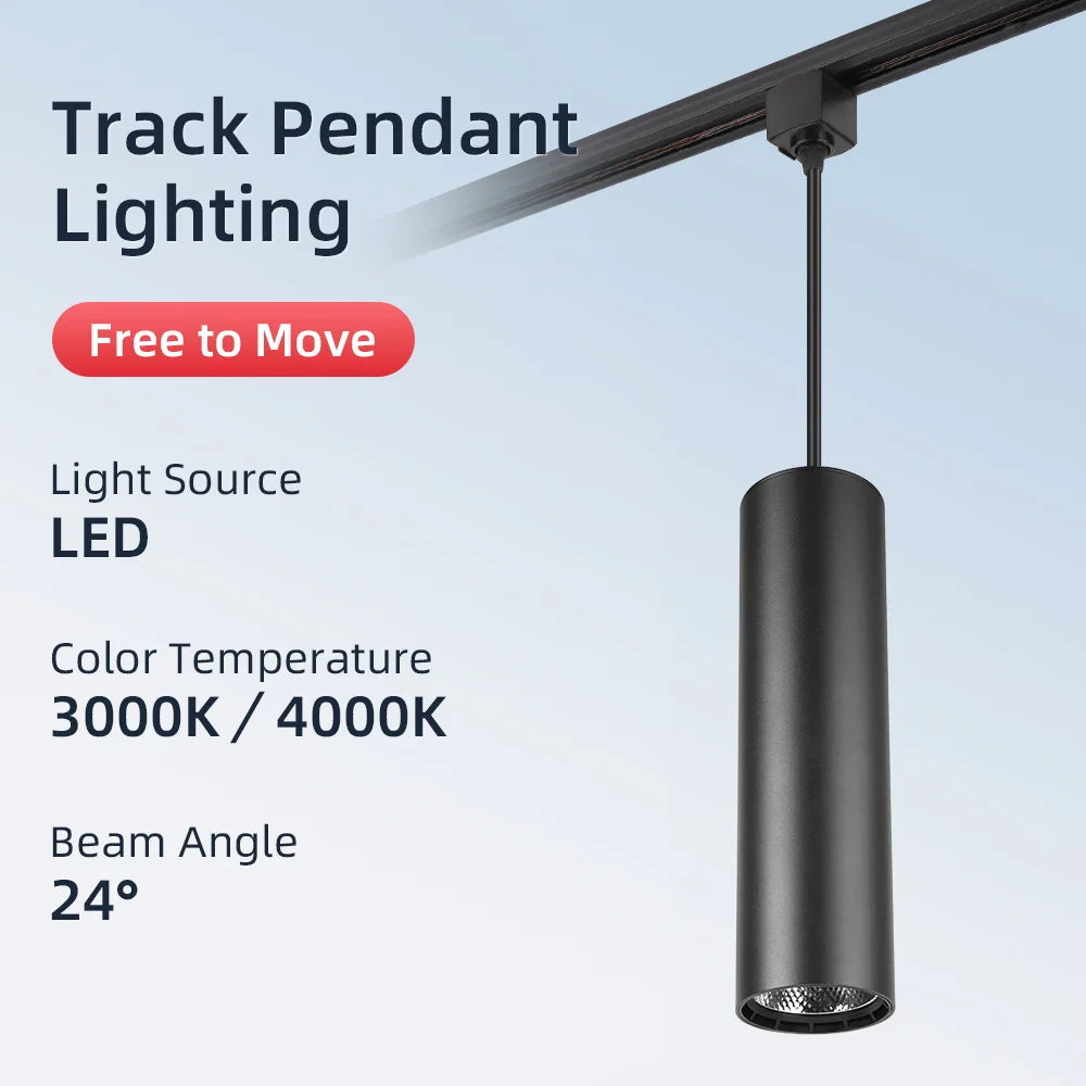 Modern LED Track Pendant Light for Kitchen & Living Room Secondary image