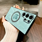 Retro Leather MagSafe Case for Samsung Galaxy S26 S25 S24 S23 S22 S21