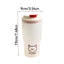 WORTHBUY Cute Bear Water Cup Leak Proof Portable Travel Tumbler