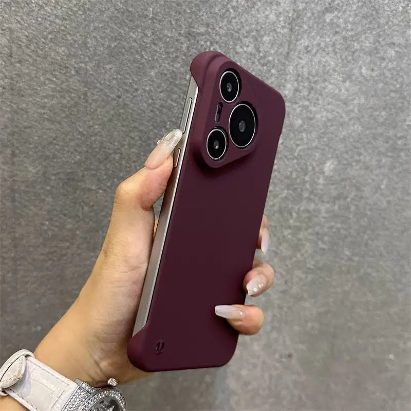 Borderless PC Bumper Case for Huawei Pura 80, 70 Ultra & 70 Pro Plus