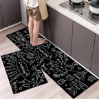 Kitchen Floor Mat UK Soft Washable Anti-Slip Area Rug