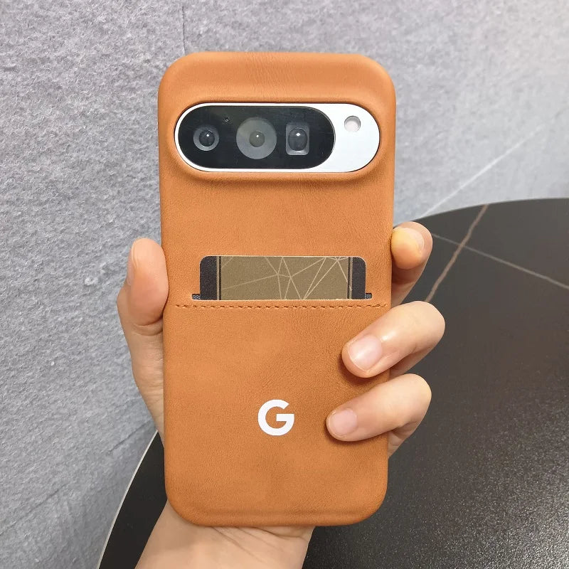 Business Leather Card Holder Case For Google Pixel 10 Pro XL 9 8A Main image