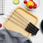 6Pcs Stainless Steel Fruit Fork Set Dessert, Cake & Cheese Fork Set