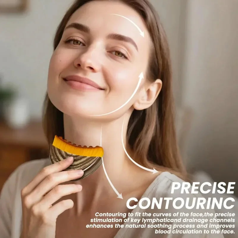 Facial Lymphatic Drainage Massage Brush Face Contour Sculpting