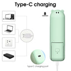Cute Mini Handheld Fan USB Rechargeable Folding Fan