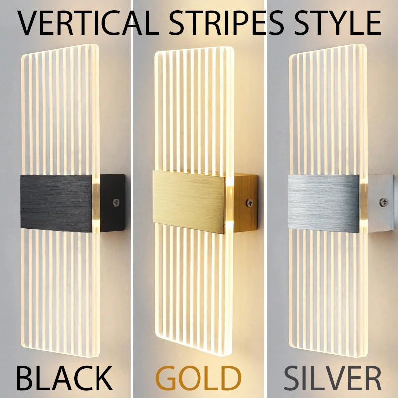 Modern Acrylic LED Wall Lamp Nordic Bedside Light