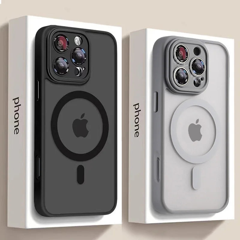 Luxury Armor For Magnetic Wireless Charging Case For iPhone 11 12 13 14 15 16 17 AirProMax Plus