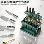 Kitchen Knife Holder Cutlery Drainer Rack