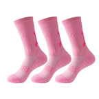 Men Cushioned Basketball Socks Long Breathable Badminton Sports Crew