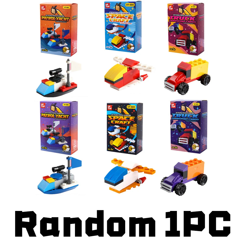 Building Blocks Pencil Sharpener Fun Kids Stationery