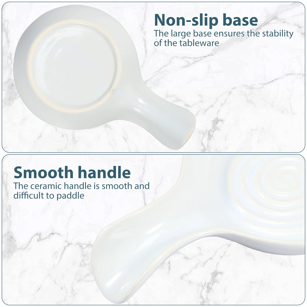 Large Ceramic Spoon Rest Dishwasher Safe Holder