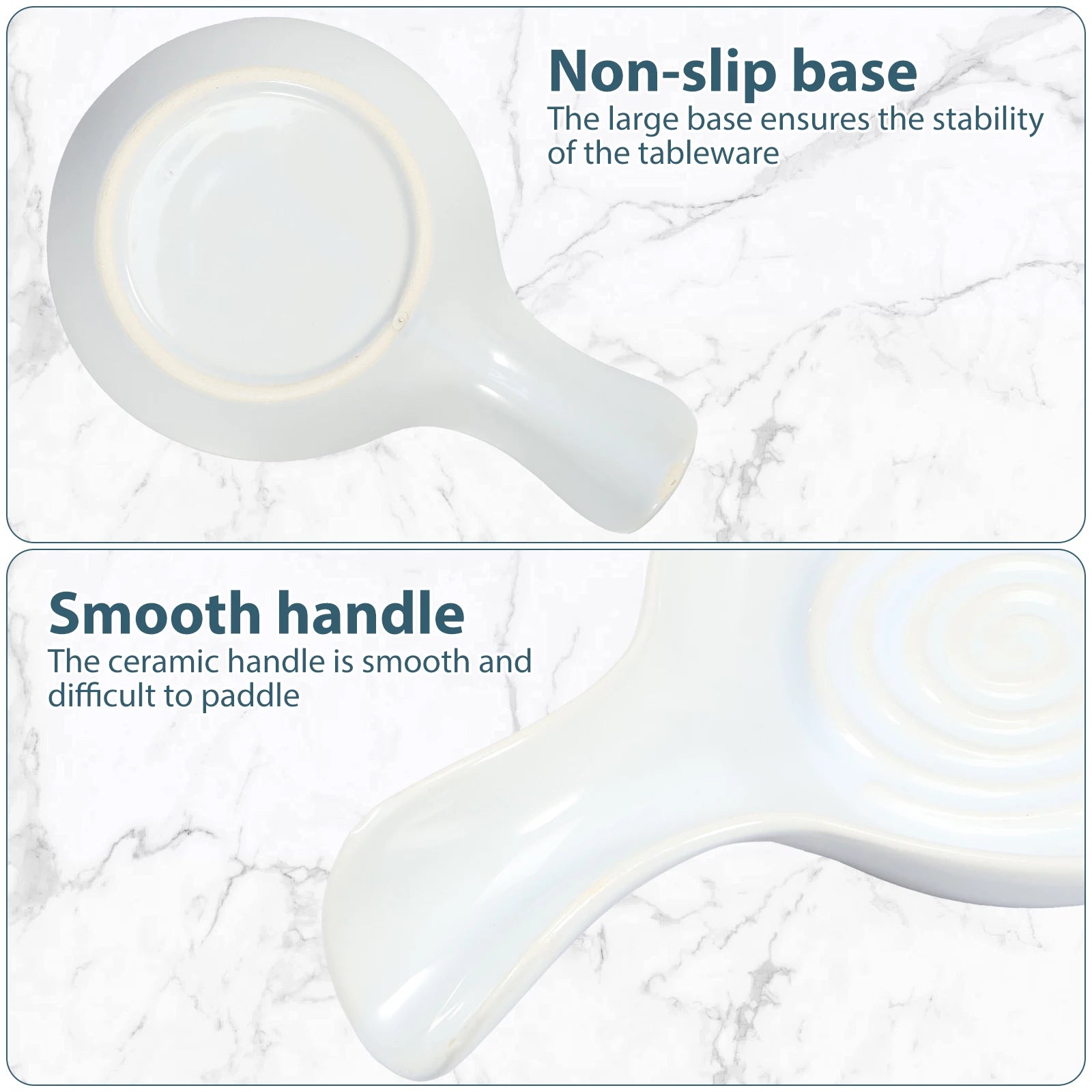 Large Ceramic Spoon Rest Dishwasher Safe Holder