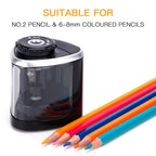 Electric Auto Pencil Sharpener Helical Blade Sharpener for Students