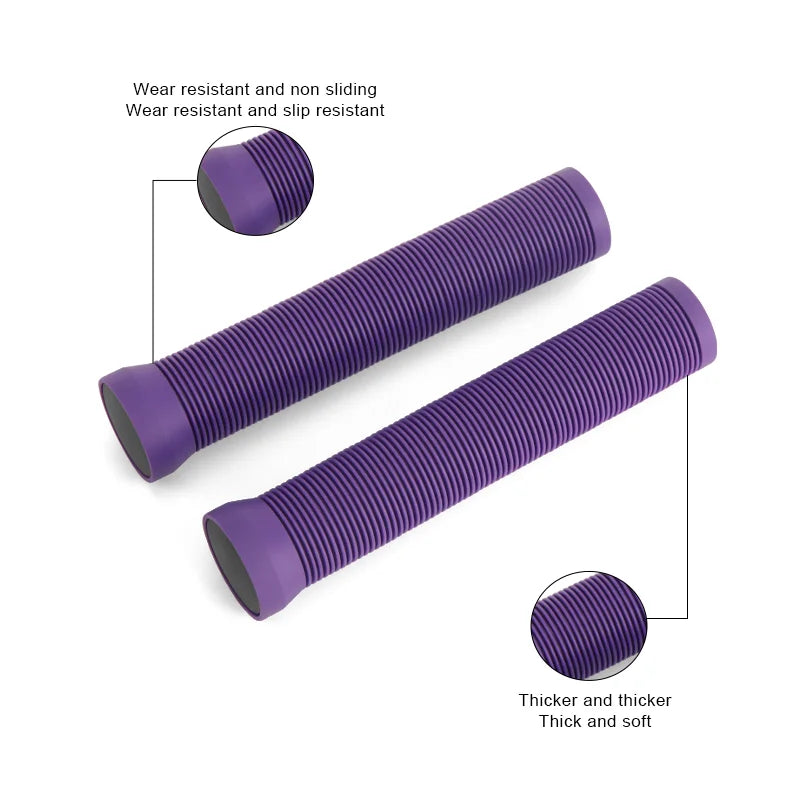 Rubber MTB Handlebar Grips 22.2mm Anti-Slip Soft Lengthening Covers Secondary image