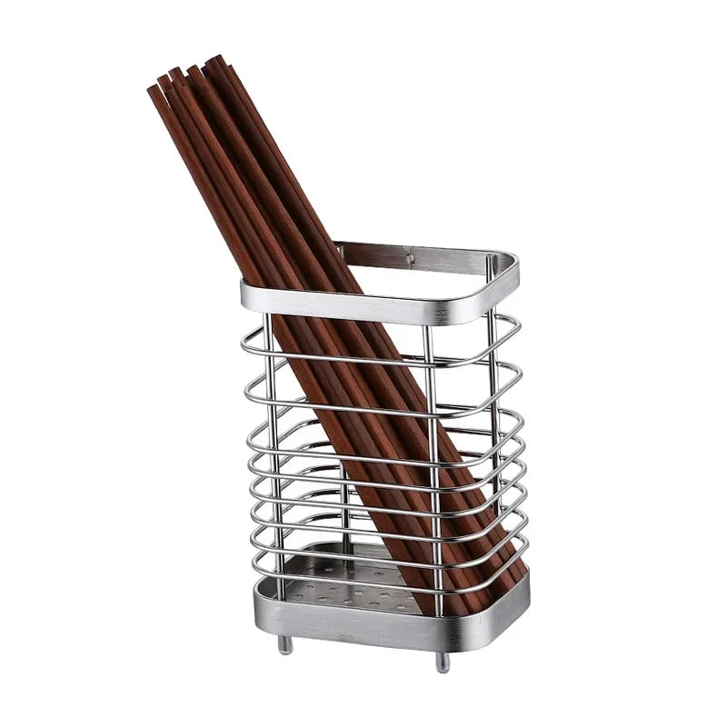 Hanging Cutlery Holder Stainless Steel Drainer