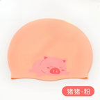 Cartoon Silicone Swimming Cap Waterproof Stretch Swim Hat