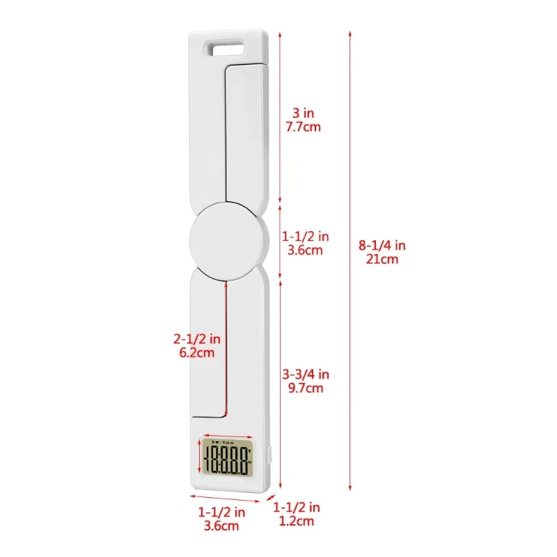 Folding Digital Kitchen Scale Portable LCD Scale