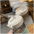 500ml Kids Water Bottle with Straw Leakproof Cup