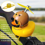 Yellow Duck Bicycle Bell Cute Cartoon Duck Bike Light Accessory