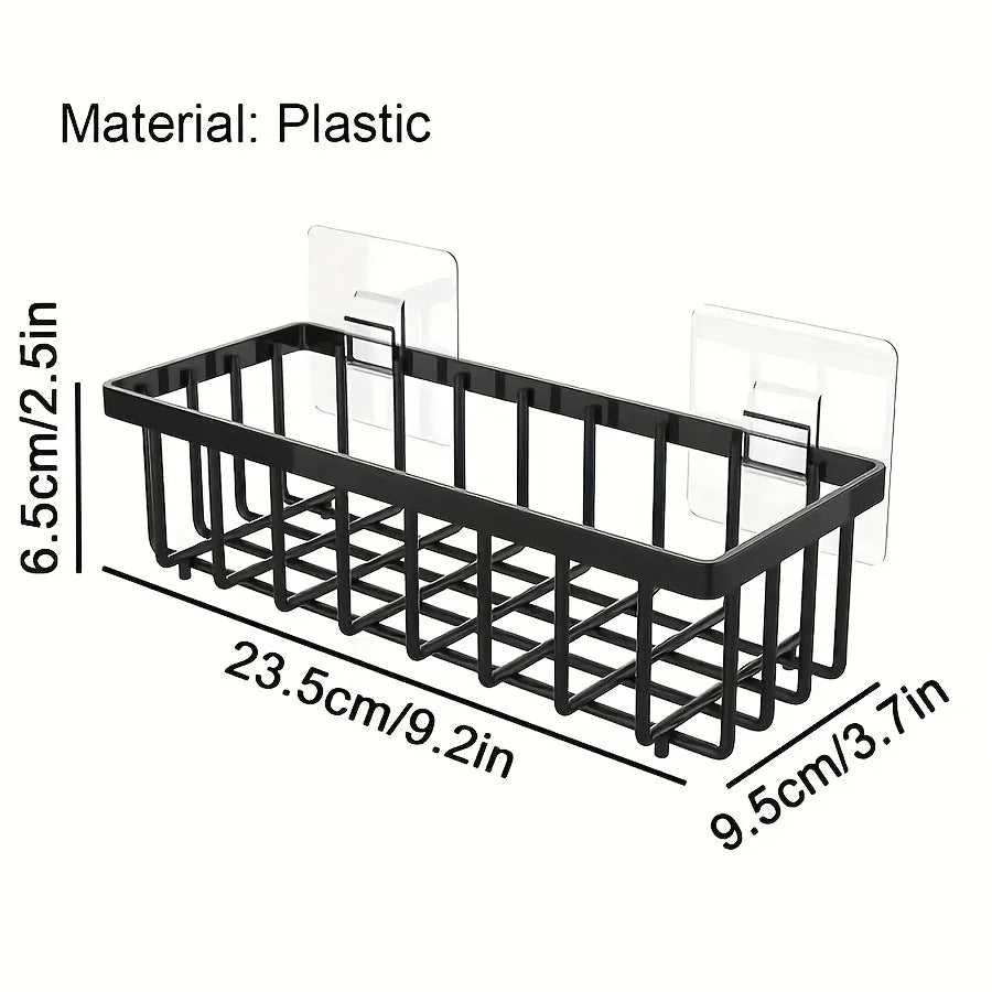 Kitchen Sink Organizer No-Drill Sponge & Brush Storage Rack