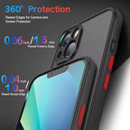 Luxury Armor Matte MagSafe Case for iPhone 12 13 14 15 16 17 Pro Max