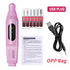 LINMANDA 6 in 1 Electric Nail Drill Kit Portable Manicure File Machine