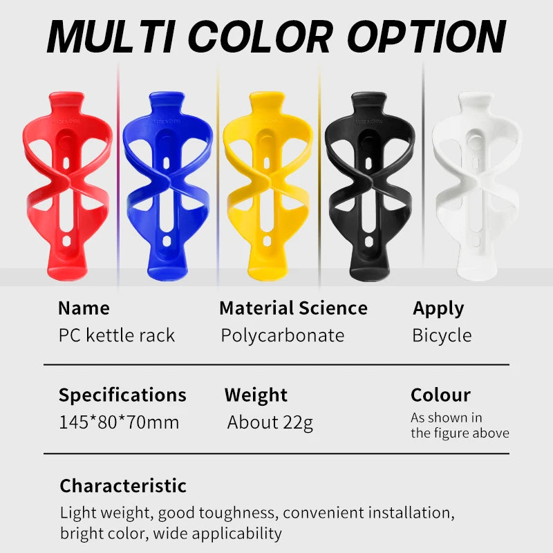 Lightweight Bike Water Bottle Cage Plastic MTB Road Holder