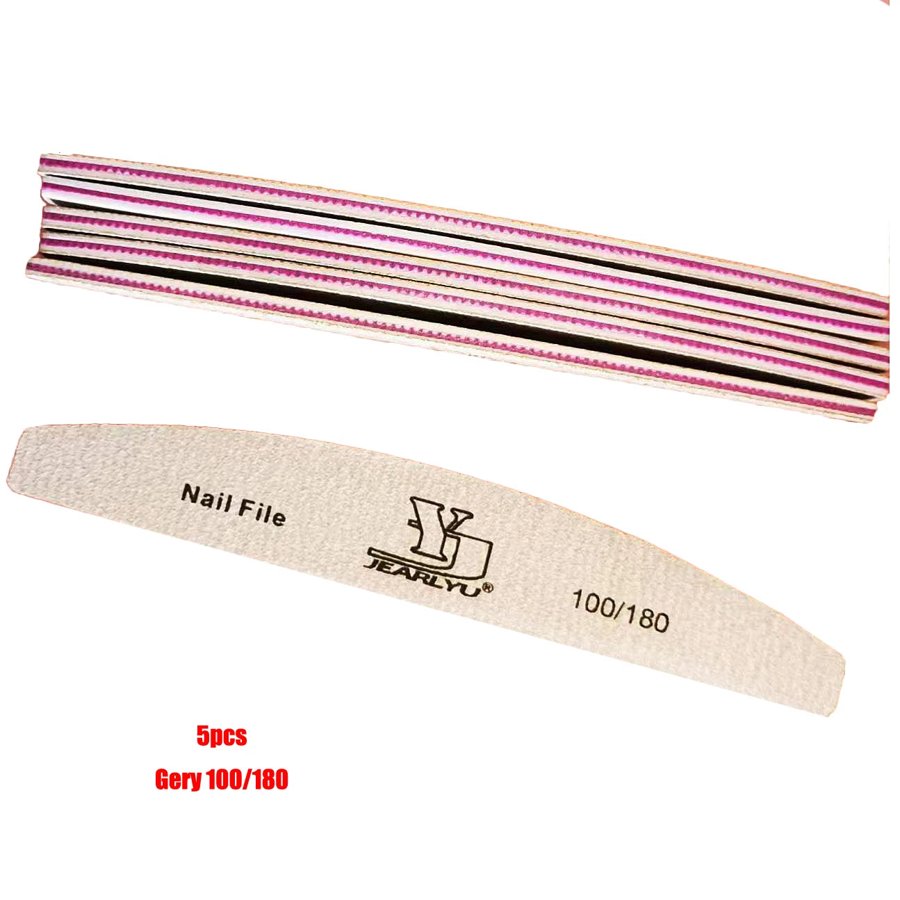 5Pcs Nail File Set Professional Grit Manicure Buffer Kit