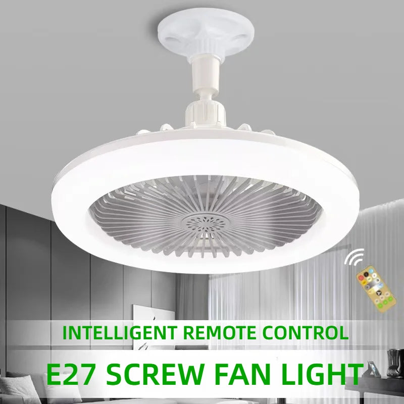 3 in 1 Ceiling Fan Light LED Lamp Remote Control Rotatable For LivingRoom Bedroom